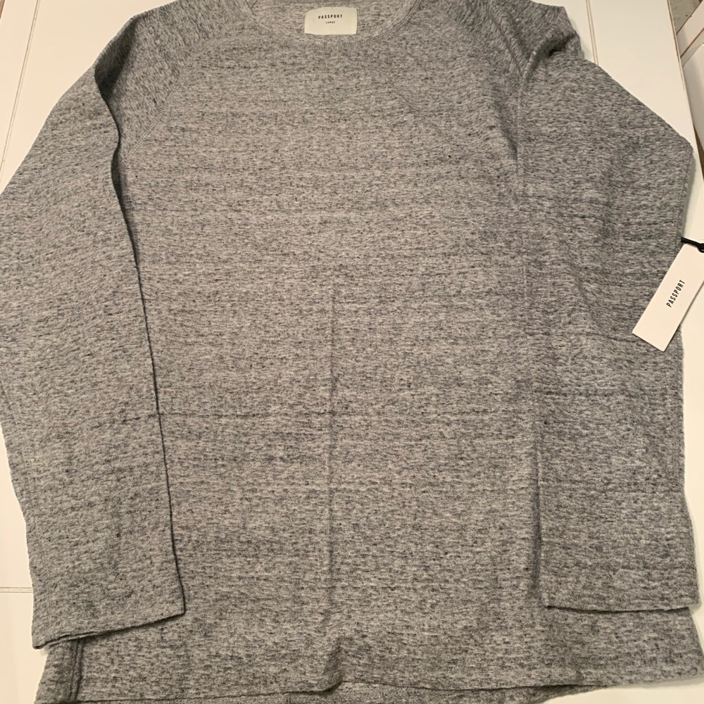 Grey men’s passport shirt
